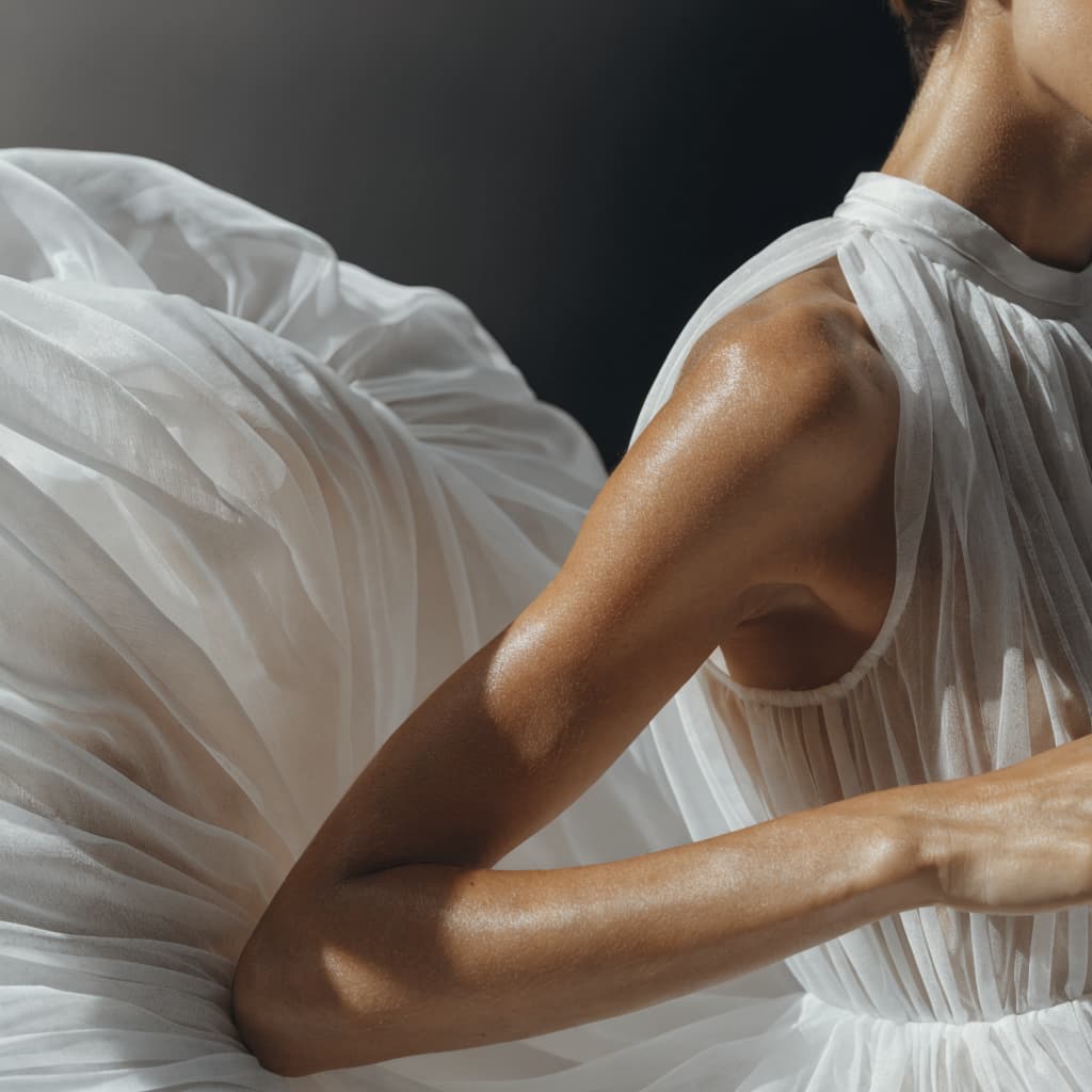 Toned arm and shoulder detail