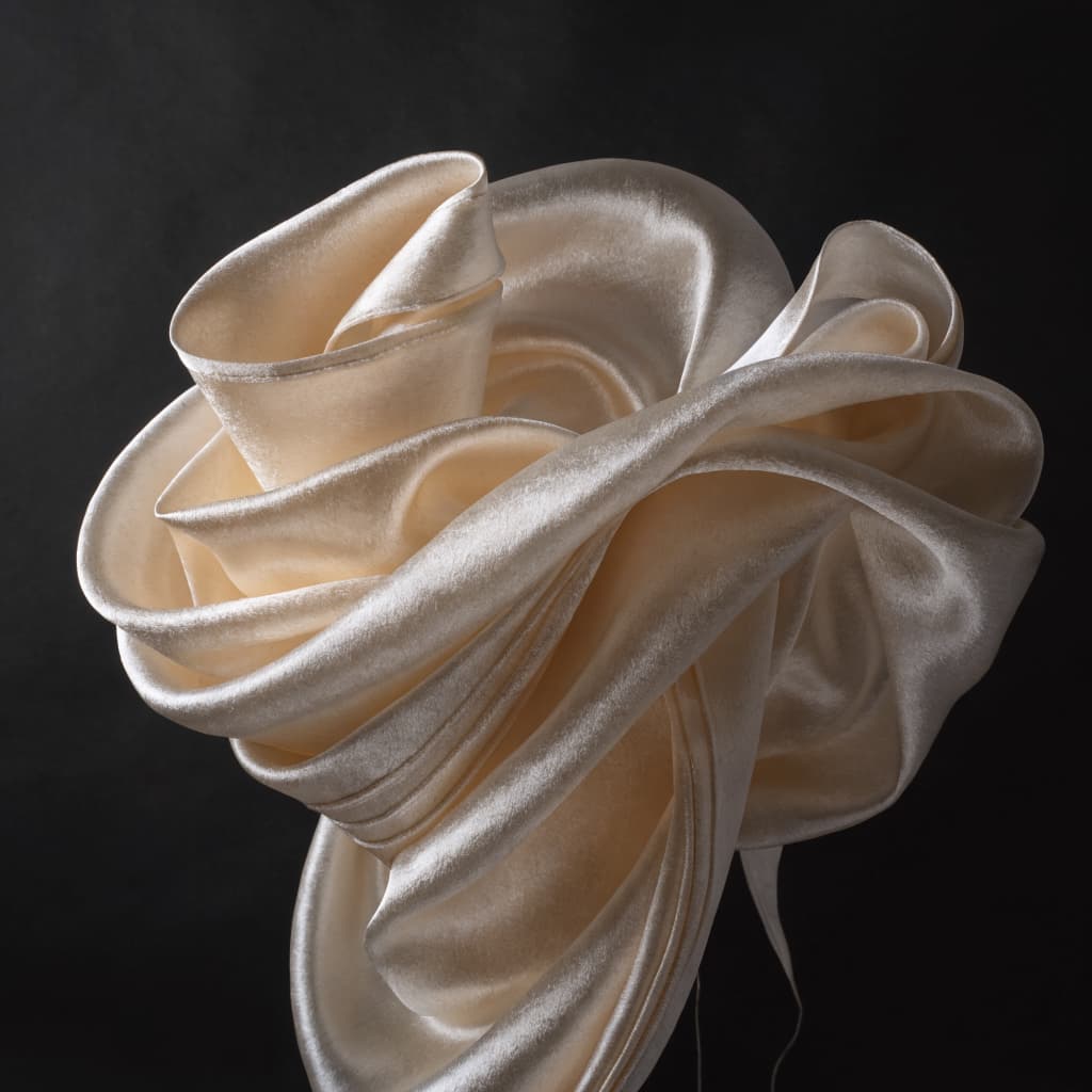 Smooth silk texture representing cellulite-free skin