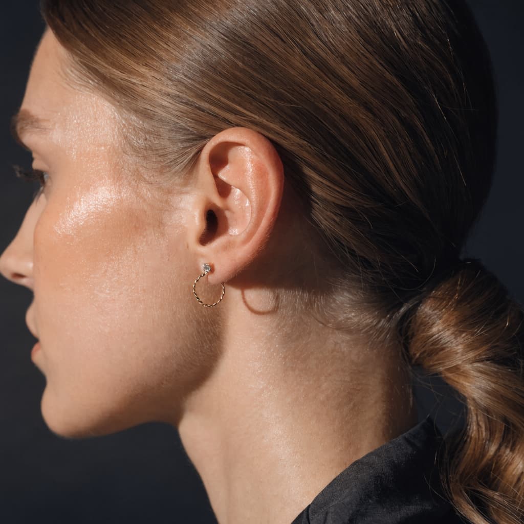 Close-up of an ear representing otoplasty ear surgery